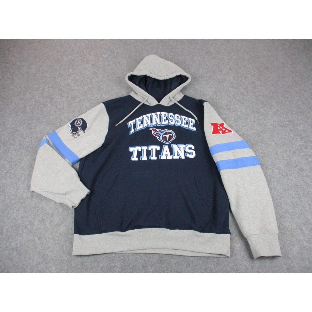 Tennessee Titans Hoodie Mens Large Blue NFL Football Hooded Sweatshirt